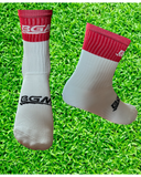 3 Pack of BGM Red & White Panel Socks