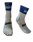 3 Pack of BGM Blue & White Panel Socks