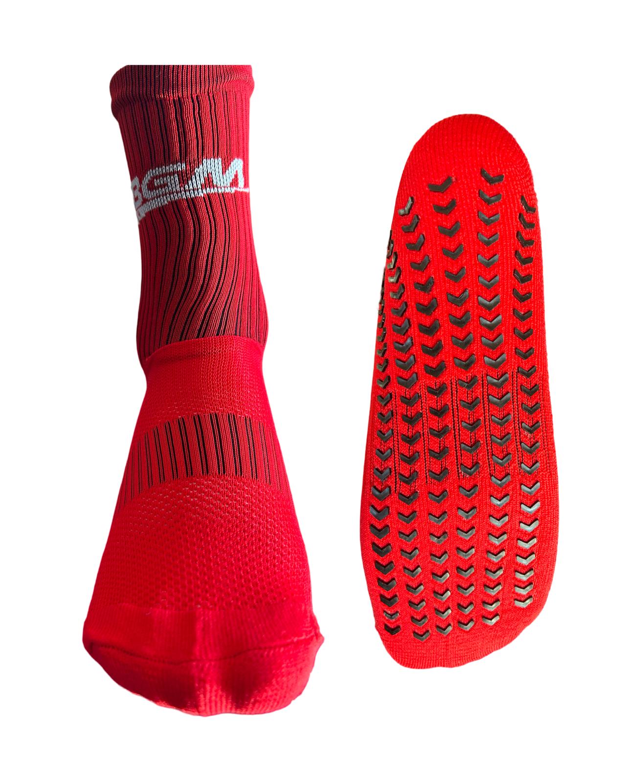 BGM Red Grip Socks