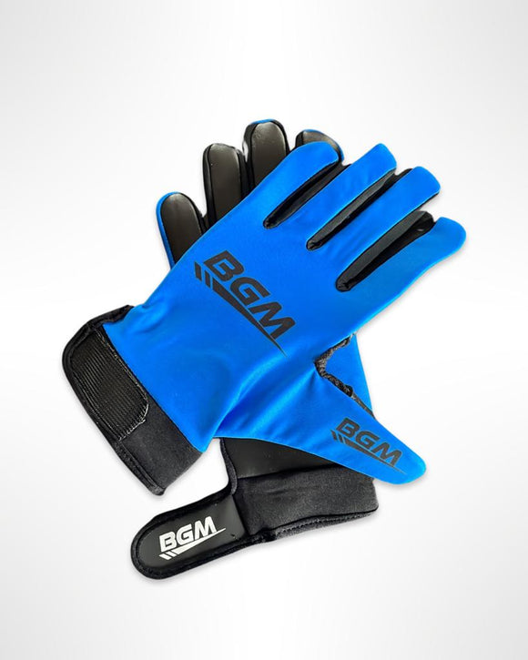 BGM Blue and Black Gloves