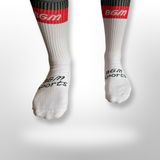 Black and Red Panel Socks