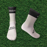 3 Pack of BGM Black & White Panel Socks