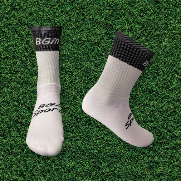 BGM Black & White Panel Socks