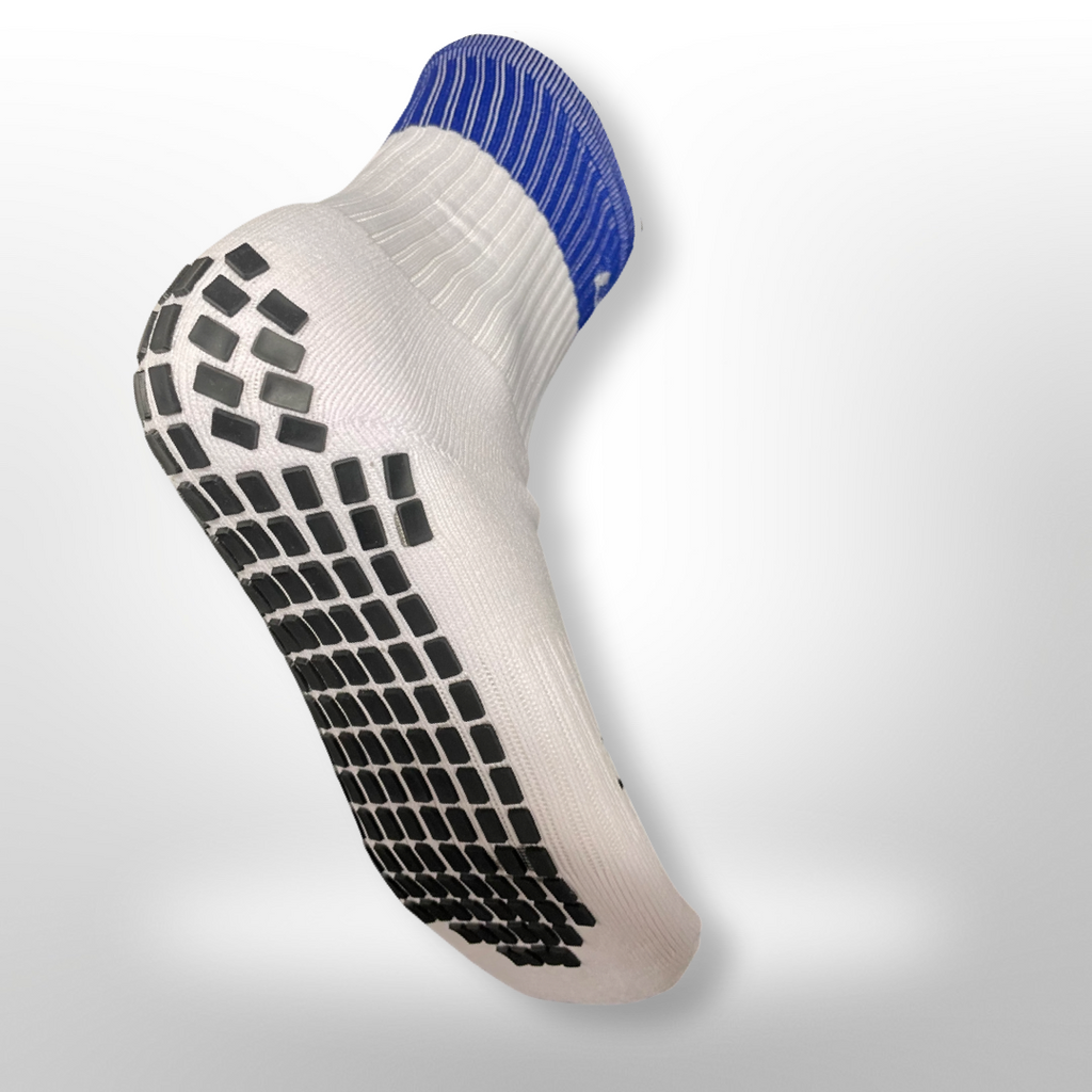 Blue Panel Grip Socks