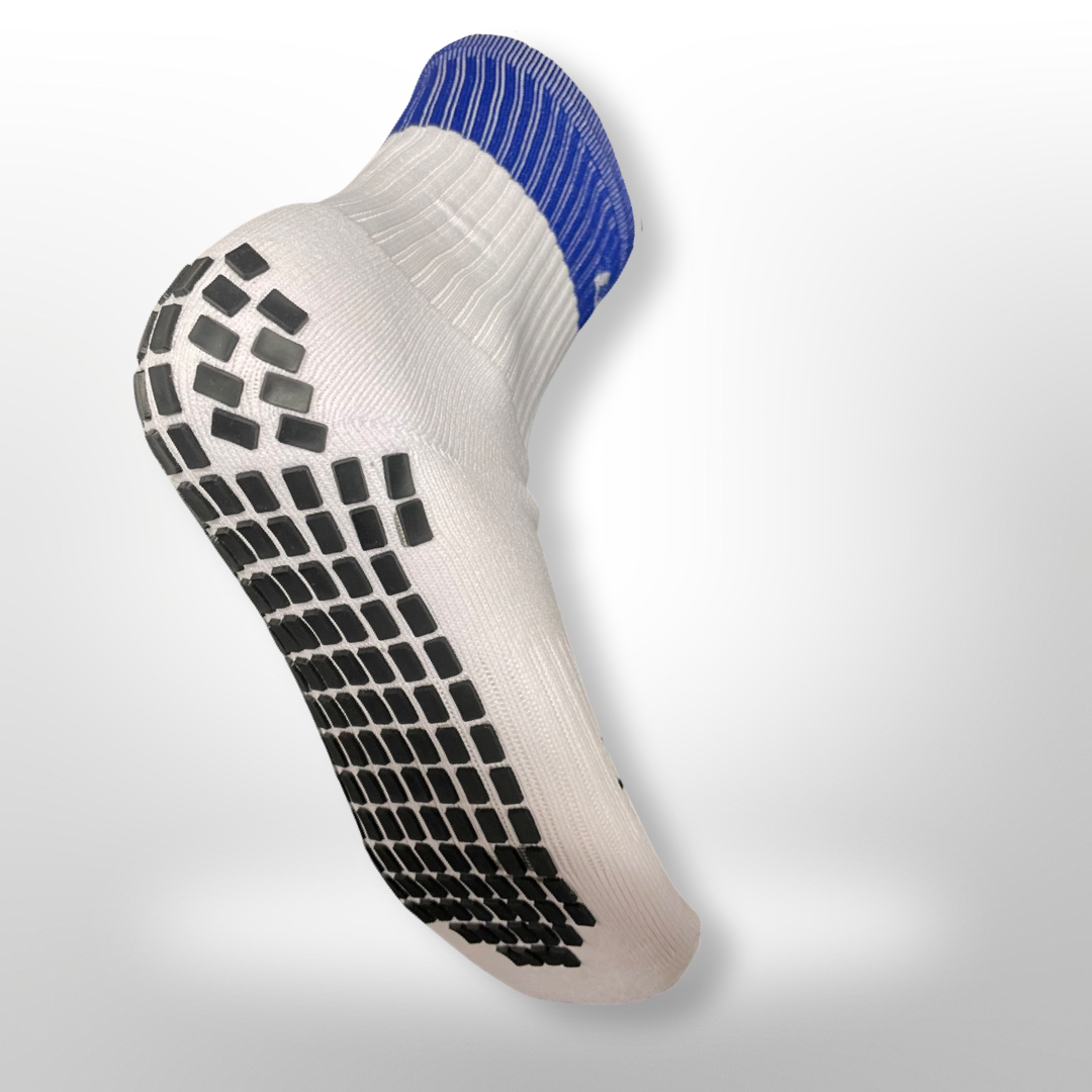 Blue Panel Grip Socks