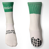 Green Panel Grip Socks