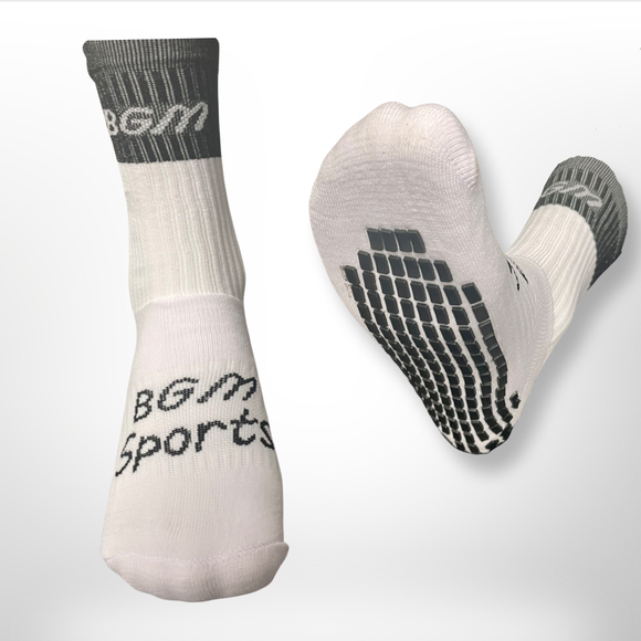Black Panel Grip Socks
